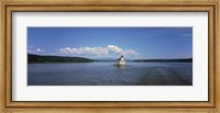 Lighthouse at a river, Esopus Meadows Lighthouse, Hudson River, New York State, USA Fine Art Print