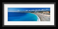 Tourists on the beach, Nice, Promenade Des Anglais, Provence-Alpes-Cote d'Azur, France Fine Art Print