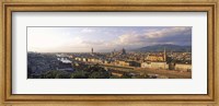 Panoramic overview of Florence from Piazzale Michelangelo, Tuscany, Italy Fine Art Print