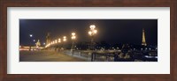 Pont Alexandre III with the Eiffel Tower and Hotel Des Invalides in the background, Paris, Ile-de-France, France Fine Art Print