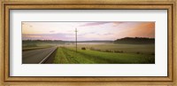 Country road passing through a field, Finland Fine Art Print