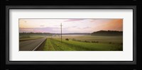 Country road passing through a field, Finland Fine Art Print