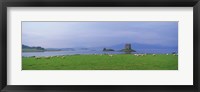Castle on an island, Glencoe, Loch Linnh, Stalker Castle, Scotland Fine Art Print