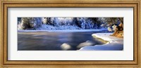 Dal River in winter, Dalarna Province, Sweden Fine Art Print