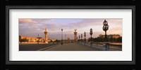 Pont Alexandre III with the Hotel Des Invalides in the background, Paris, Ile-de-France, France Fine Art Print
