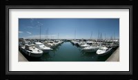 Boats docked in the small harbor, Provence-Alpes-Cote d'Azur, France Fine Art Print