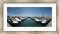 Boats docked in the small harbor, Provence-Alpes-Cote d'Azur, France Fine Art Print
