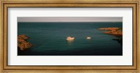Boats in the sea, Esterel Massif, French Riviera, Provence-Alpes-Cote d'Azur, France Fine Art Print