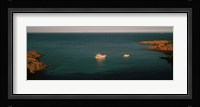 Boats in the sea, Esterel Massif, French Riviera, Provence-Alpes-Cote d'Azur, France Fine Art Print