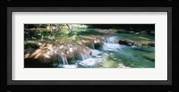 River flowing in summer afternoon light, Siagnole River, Provence-Alpes-Cote d'Azur, France Fine Art Print
