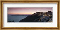 Village on a cliff, Firostefani, Santorini, Cyclades Islands, Greece Fine Art Print