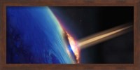 Comet crashing into earth Fine Art Print