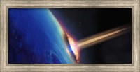 Comet crashing into earth Fine Art Print
