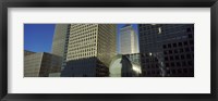 Low angle view of towers, Canary Wharf Tower, South Quay, Isle of Dogs, London, England Fine Art Print