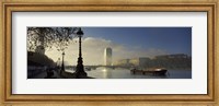 Millbank Tower during fog, Lambeth, Thames River, London, England 2011 Fine Art Print