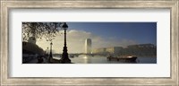 Millbank Tower during fog, Lambeth, Thames River, London, England 2011 Fine Art Print