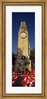 The Cenotaph and wreaths, Whitehall, Westminster, London, England Fine Art Print