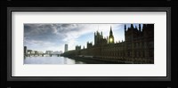 Houses of Parliament at the waterfront, Thames River, London, England Fine Art Print