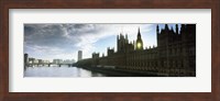 Houses of Parliament at the waterfront, Thames River, London, England Fine Art Print