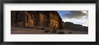 Clouds beyond the Palace Tomb, Wadi Musa, Petra, Jordan Fine Art Print