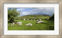 Piper's Stone, Bronze Age Stone Circle (1400-800 BC) of 14 Granite Boulders, Near Hollywood, County Wicklow, Ireland Fine Art Print