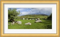 Piper's Stone, Bronze Age Stone Circle (1400-800 BC) of 14 Granite Boulders, Near Hollywood, County Wicklow, Ireland Fine Art Print