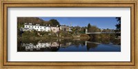 Riverside Houses and Daly's Bridge over the River Lee at the Mardyke,Cork City, Ireland Fine Art Print