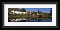 Riverside Houses and Daly's Bridge over the River Lee at the Mardyke,Cork City, Ireland Fine Art Print