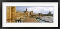 Recently restored palace, Plaza De Espana, Seville, Andalusia, Spain Fine Art Print