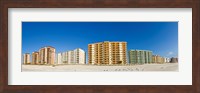 Beachfront buildings on Gulf Of Mexico, Orange Beach, Baldwin County, Alabama, USA Fine Art Print