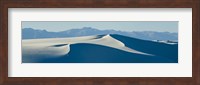 White sand dunes with mountains in the background, White Sands National Monument, New Mexico, USA Fine Art Print