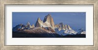 Low angle view of mountains, Mt Fitzroy, Argentine Glaciers National Park, Argentina Fine Art Print