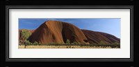 Sandstone rock formations, Uluru, Northern Territory, Australia Fine Art Print