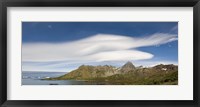 Lenticular clouds forming over Cooper Bay, South Georgia Island Fine Art Print
