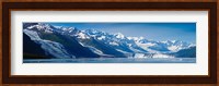 Snowcapped mountains at College Fjord of Prince William Sound, Alaska, USA Fine Art Print