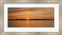 Ocean at sunset, Inside Passage, Alaska, USA Fine Art Print