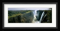 Looking down the Victoria Falls Gorge from the Zambian side, Zambia Fine Art Print