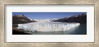 Glaciers with mountain range in the background, Moreno Glacier, Argentine Glaciers National Park, Patagonia, Argentina Fine Art Print