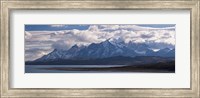 Snow covered mountain range, Torres Del Paine, Torres Del Paine National Park, Chile Fine Art Print