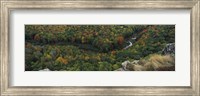 Fall colors on mountains near Lake of the Clouds, Ontonagon County, Upper Peninsula, Michigan, USA Fine Art Print
