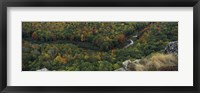 Fall colors on mountains near Lake of the Clouds, Ontonagon County, Upper Peninsula, Michigan, USA Fine Art Print