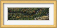 Fall colors on mountains near Lake of the Clouds, Ontonagon County, Upper Peninsula, Michigan, USA Fine Art Print