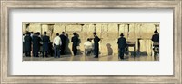 People praying at Wailing Wall, Jerusalem, Israel Fine Art Print