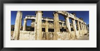 Close up of columns in ruins, Hierapolis at Pamukkale, Anatolia, Central Anatolia Region, Turkey Fine Art Print