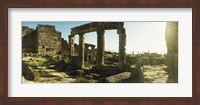 Roman town ruins of Hierapolis at Pamukkale, Anatolia, Central Anatolia Region, Turkey Fine Art Print