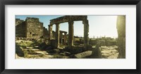 Roman town ruins of Hierapolis at Pamukkale, Anatolia, Central Anatolia Region, Turkey Fine Art Print