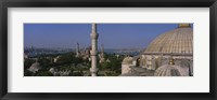 View of a mosque, St. Sophia, Hagia Sophia, Mosque of Sultan Ahmet I, Blue Mosque, Sultanahmet District, Istanbul, Turkey Fine Art Print