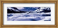Lake and snowcapped mountains, Tioga Lake, Inyo National Forest, Eastern Sierra, Californian Sierra Nevada, California Fine Art Print