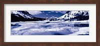 Lake and snowcapped mountains, Tioga Lake, Inyo National Forest, Eastern Sierra, Californian Sierra Nevada, California Fine Art Print