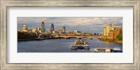 Bridge across a river with a cathedral, Blackfriars Bridge, St. Paul's Cathedral, Thames River, London, England Fine Art Print